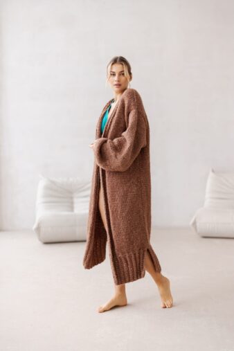 Kardigan Long Warm Beige