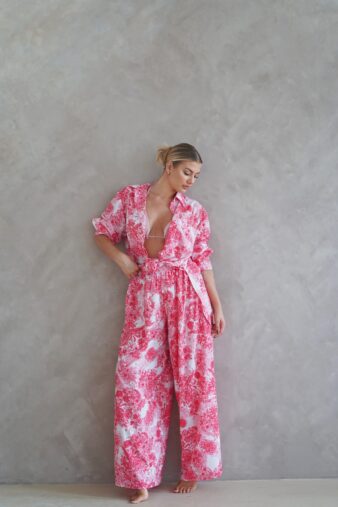Flower Red Shirt
