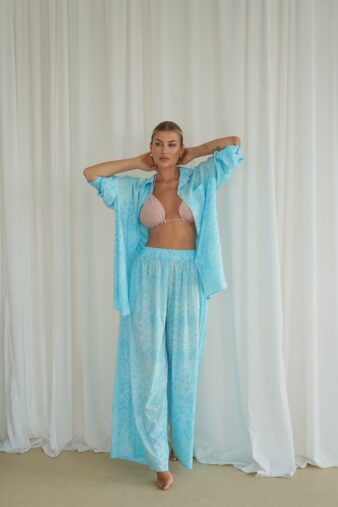 Bandana Baby Blue Long Pants