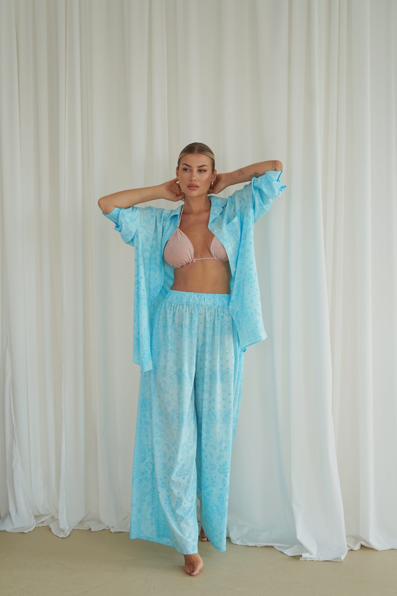 Bandana Baby Blue Shirt - obrazek 2