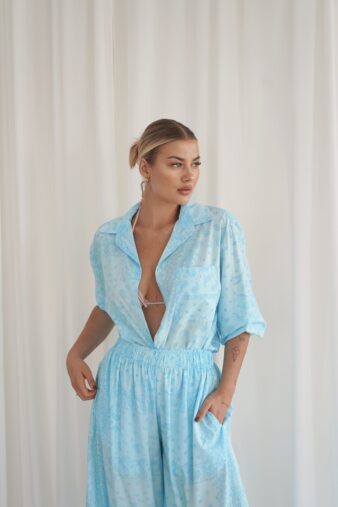 Bandana Baby Blue Shirt