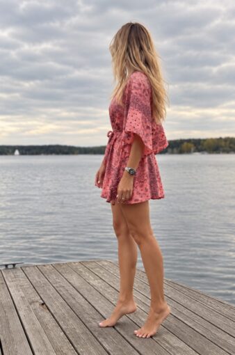 Bandana Pink Short Kimono