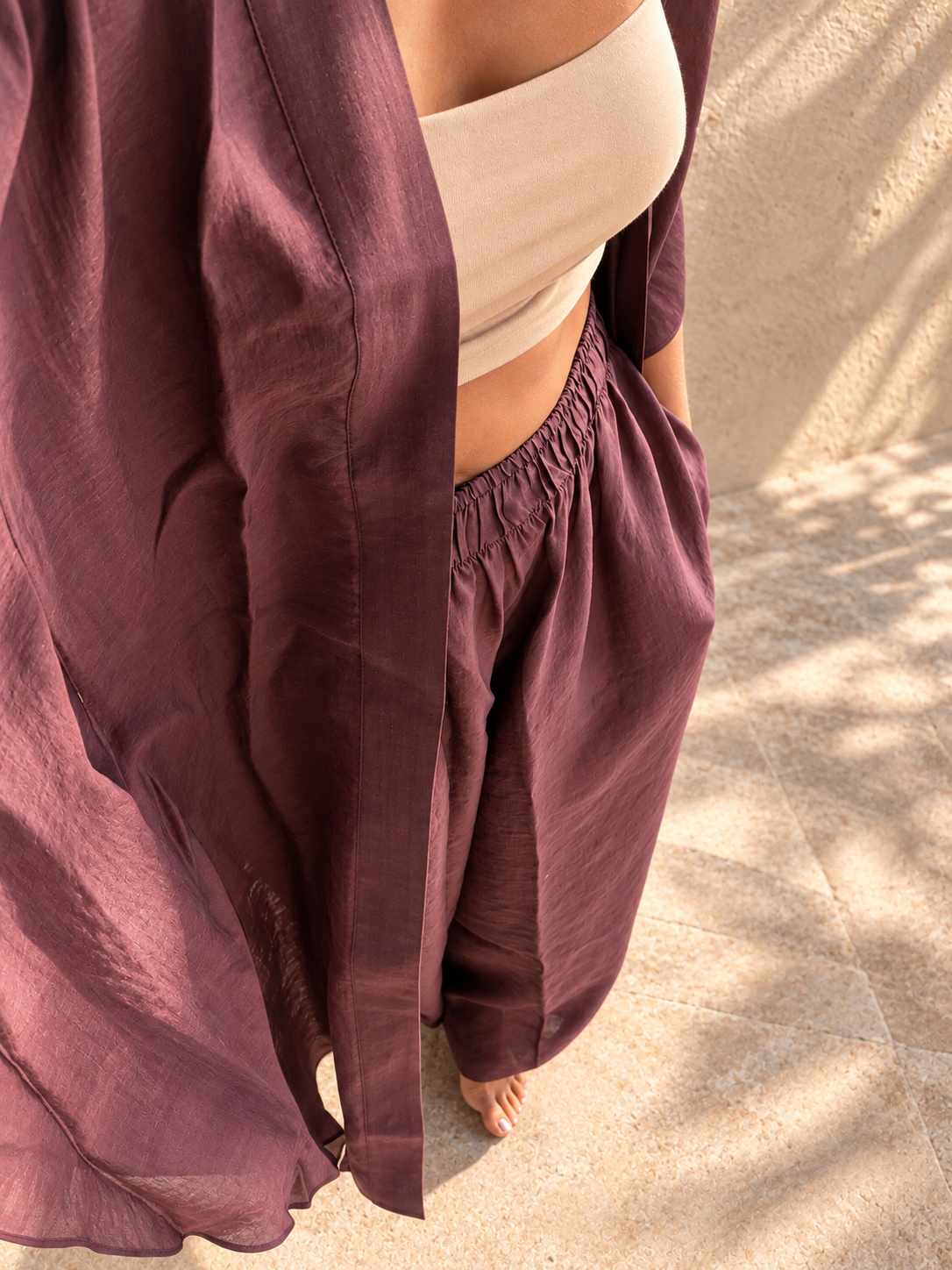 Breeze Burgundy Long Pants